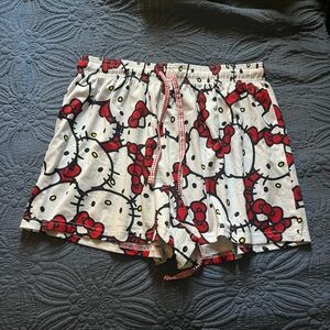 Hobby Lobby Red and White Hello Kitty Women's Shorts